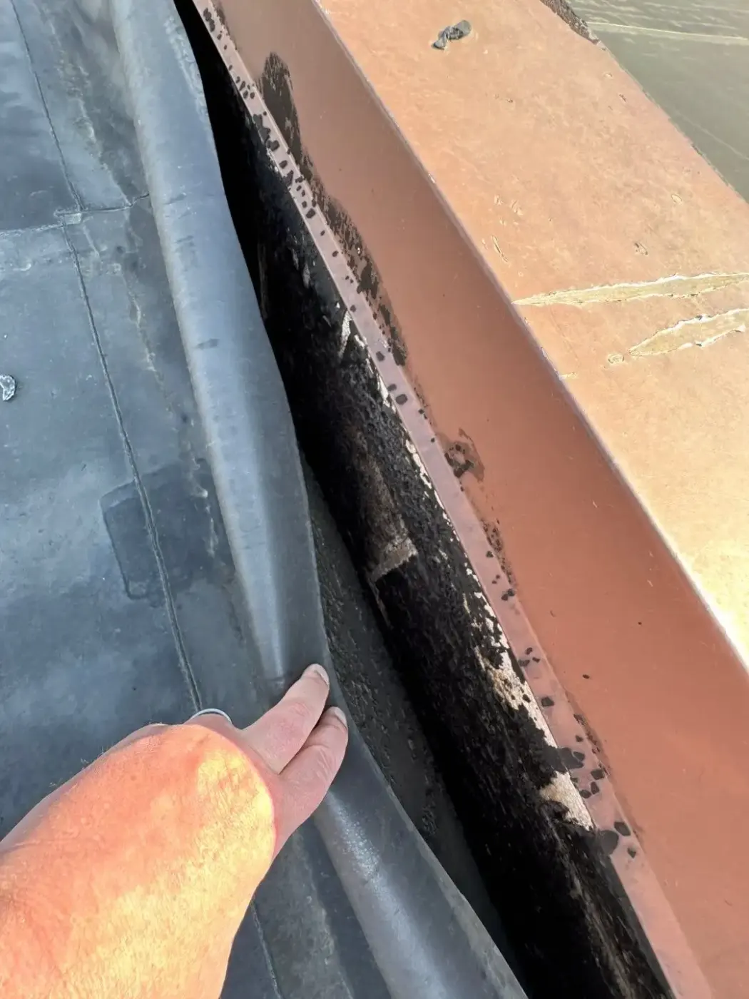 Tarping and dry-in on a Tipton commercial roof