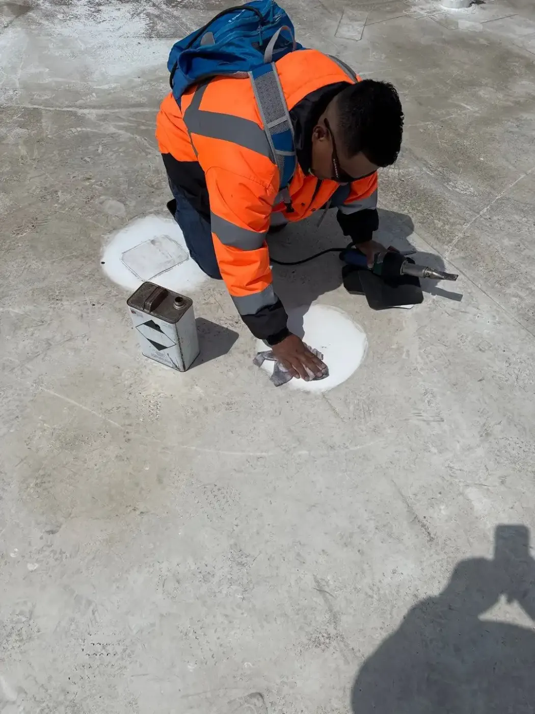 Tarping and dry-in on a Tipton commercial roof